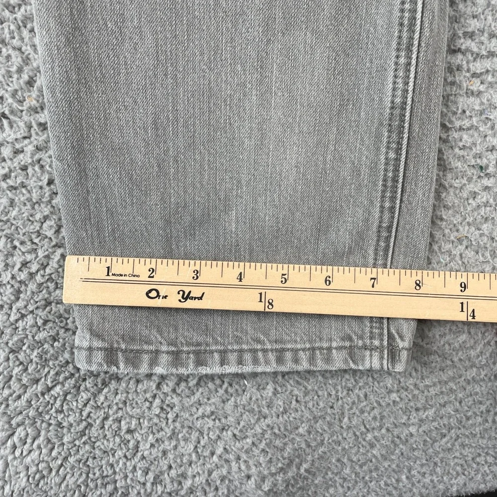 Rivet De Cru Jeans Mens 32 Gray Straight Leg Distressed Denim 116-299L2
